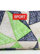 Сумка спортивная на молнии TEXTURA, боковой карман-сетка, регулируемый ремень, средний размер, зелёная - Фото 6