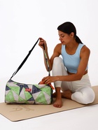 Сумка спортивная на молнии TEXTURA, боковой карман-сетка, регулируемый ремень, средний размер, зелёная - Фото 5