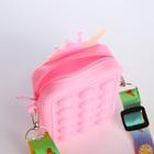 Сумка детская для девочки на молнии, «Выбражулька», pop it, цвет розовый/голубой - Фото 3