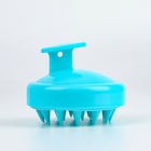 Щётка - массажёр для мытья головы, 8×8×6 см, голубая - Фото 6