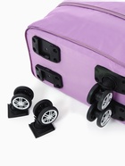 Сумка дорожная 20" на съемных колёсах, отдел на молнии, с увеличением, 3 наружных кармана, держатель для чемодана, цвет сиреневый - Фото 6