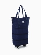 Сумка дорожная 20" на 4 съемных колёсах, отдел на молнии, с увеличением, 3 наружных кармана, держатель для чемодана, синяя - Фото 2