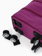 Сумка дорожная 20" на съемных колёсах, отдел на молнии, с увеличением, 3 наружных кармана, держатель для чемодана, цвет фиолетовый - Фото 6