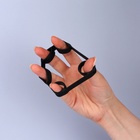 Массажёр для разработки рук и пальцев, 8 × 4 × 1,5 см, цвет чёрный - Фото 5