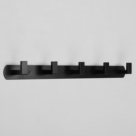 Вешалки с пятью крючками CAPPIO VC104, цвет черный
