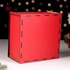 Коробка подарочная "Символ года 2025.С новым годом" 22х22х9 см,красная - Фото 2
