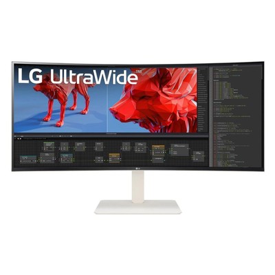 Монитор LG 38" UltraWide 38WR85QC-W белый NANO IPS LED 21:9 HDMI M/M матовая HAS Piv 600cd   1066917