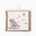 Фартук кухонный «Этель» ECO, 60×70 см, 70% хлопок, 30% лён, 190 г/м², бежевый - Фото 12