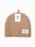 Грелка на чайник Этель ECO, бежевая, 28×28 см, 70% хлопок, 30% лён, 190 г/м² - Фото 7