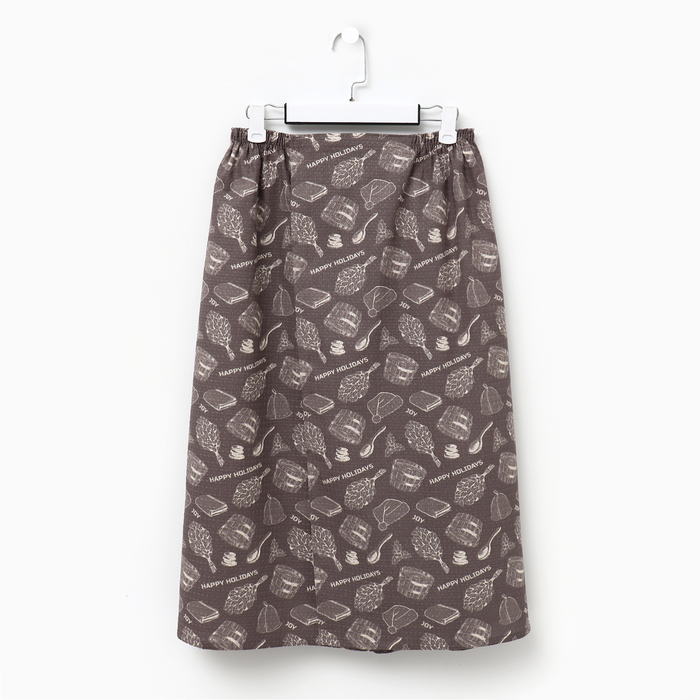 Полотенце для бани «Новогодняя баня» муж. килт, 75×144 см, хл., ваф. Полотно - Фото 1