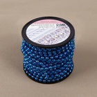 Бусы на нитях, 4 мм, 9±1 м, синие - Фото 3