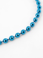 Бусы на нитях, 4 мм, 9±1 м, синие - Фото 4