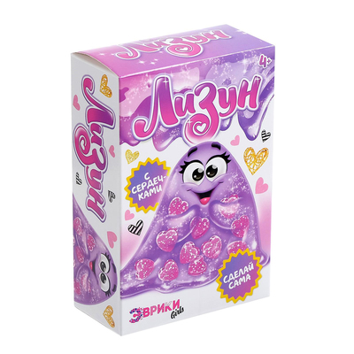 Опыты для детей «Лизун с сердечками», уценка