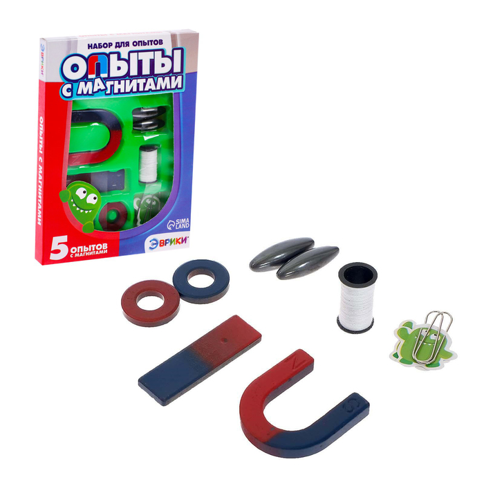 Набор для опытов «Опыты с магнитами, 5 опытов», уценка - Фото 1