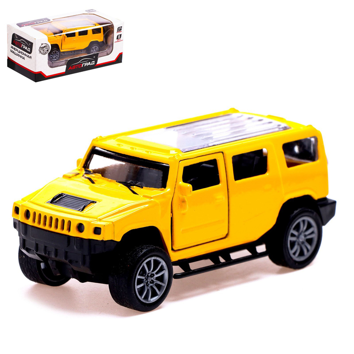 Машина металлическая «Крузер», 1:48, инерция, открываются двери, цвет жёлтый, уценка - Фото 1