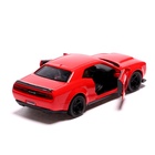 Уценка Машина металлическая DODGE CHALLENGER SRT DEMON, 1:32, инерция, цвет красный - Фото 4