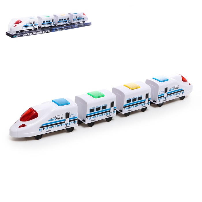 УЦЕНКА Поезд «Скорый», русская озвучка, световые и звуковые эффекты, работает от батареек - Фото 1