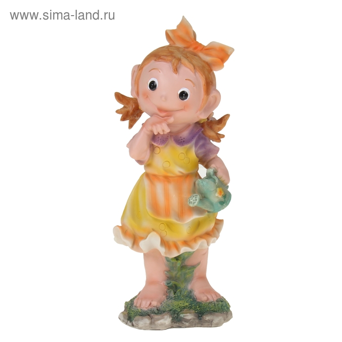 Фигура садовая "Девочка с лейкой", 41,4 см - Фото 1