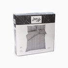 Постельное бельё LoveLife Tufting дуэт "Орнамент" 143*215см-2шт,230*240см,50*70см-2шт, цвет серый, 110 г/м2 10323106 - фото 13707940