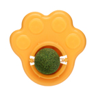 Игрушка для кошек с кошачьей мятой «Лапа», 8.5 см, желтая - Фото 4