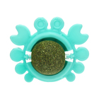 Игрушка для кошек с кошачьей мятой «Краб», 6.8 см, бирюзовая - Фото 4