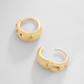 Серьги со стразами XUPING невесомость, белые в золоте