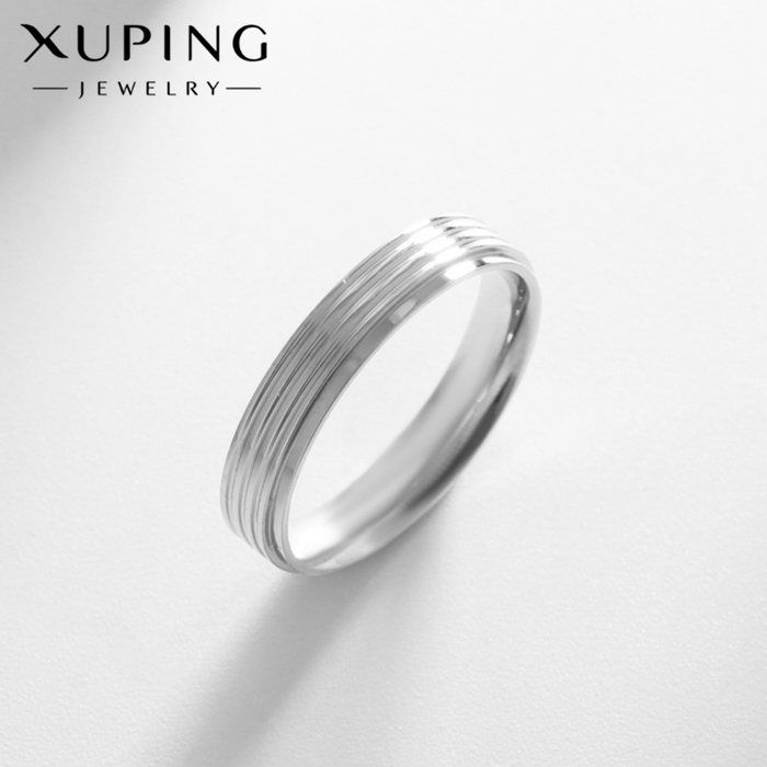 Кольцо XUPING классика мини, цвет серебро, размер 18 - Фото 1