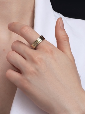 Кольцо XUPING параллель, цвет золото, размер 17  (артикул 10453468)  большой выбор товаров оптом и в розницу по низким ценам с доставкой