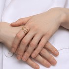 Кольцо XUPING контур, цвет золото, размер 18 - фото 25286633