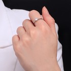 Кольцо XUPING мерцание, цвет белый в серебре, размер 16 - фото 24717474