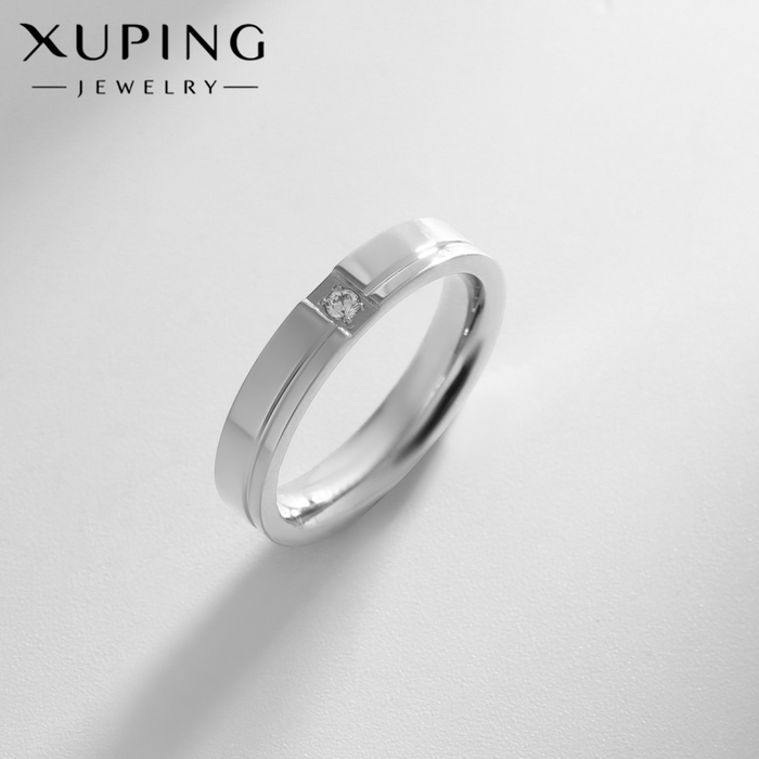 

Кольцо XUPING нимб, цвет белый в серебре, размер 17