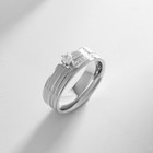 Кольцо XUPING венец, цвет белый в серебре, размер 16 - фото 10132229
