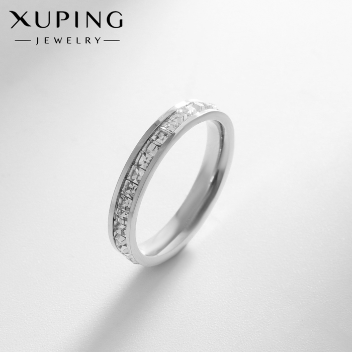 

Кольцо XUPING аура, цвет белый в серебре, размер 18