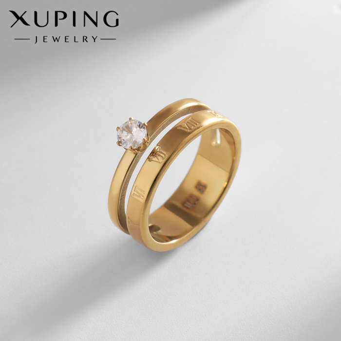 

Кольцо XUPING горение, цвет белый в золоте, размер 17