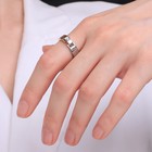 Кольцо XUPING переход, цвет серебряно-золотой, размер 17 - фото 24717484