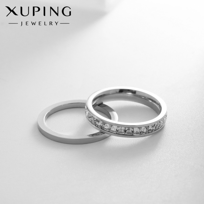 

Кольцо XUPING перелив света, цвет белый в серебре, размер 18