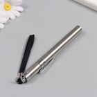 Фонарик брелок для ключей на кольце с ремешком металл «Серебро», AAA×2 шт., 1.4×1.4×13.5 см - Фото 3