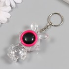 Фонарик свет на кольце"Зайчик-космонавт" розовый, мигает LR41х3 шт 2х4х7 см (12 шт) - фото 807781830