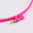 Пяльцы для вышивания, d=25/27 см, розовые - Фото 2