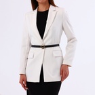 Ремень женский тонкий, 110×1.6 см, прямоугольная пряжка металл, золотистая, чёрный - Фото 2