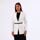 Ремень женский тонкий, 110×1.6 см, прямоугольная пряжка металл, золотистая, чёрный - Фото 8