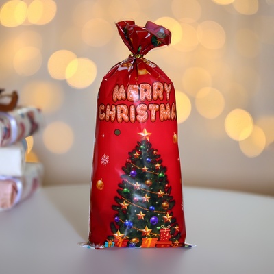 Пакет подарочный новогодний, для сладких подарков «Ёлка» 13×27 см