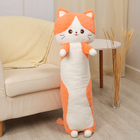 Мягкая игрушка-подушка «Кот», 100 см, цвет оранжевый - фото 4643636