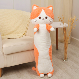 Мягкая игрушка-подушка «Кот», 100 см, цвет оранжевый