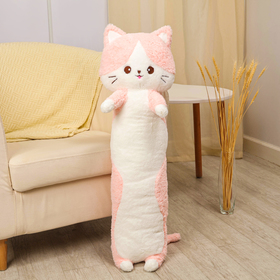 Мягкая игрушка-подушка «Кот», 100 см, цвет розовый