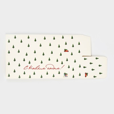 Коробка подарочная новогодняя складная «С Новым годом! », 9.5 х 32.5 х 9.5 см