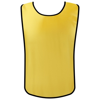 Манишка футбольная ONLYTOP, р. 50-56, на резинке, жёлтая