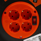 Удлинитель на катушке Luazon Lighting ЕСО, 4 розетки, 20 м, 16 А, ПВС 3×1.5 мм2, с з/к, IP 20, термовыключатель - Фото 4