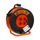 Удлинитель на катушке Luazon Lighting ЕСО, 4 розетки, 50 м, 16 А, ПВС 3×1.5 мм2, с з/к, IP 20, термовыключатель - Фото 2