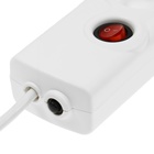 Сетевой фильтр Luazon Lighting, 5 розеток, 1.5 м, 2200 Вт, 3х0.75 мм2, 10 A, 220 В, c предохранителем, белый - Фото 6